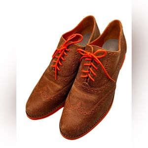 Cole Haan Brown and Orange Flats